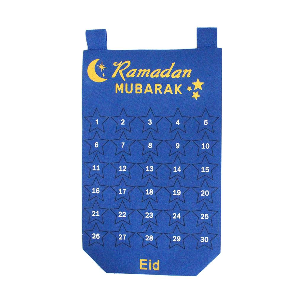 Eid Advent Calendar Hanging Storage Bag Party Decor