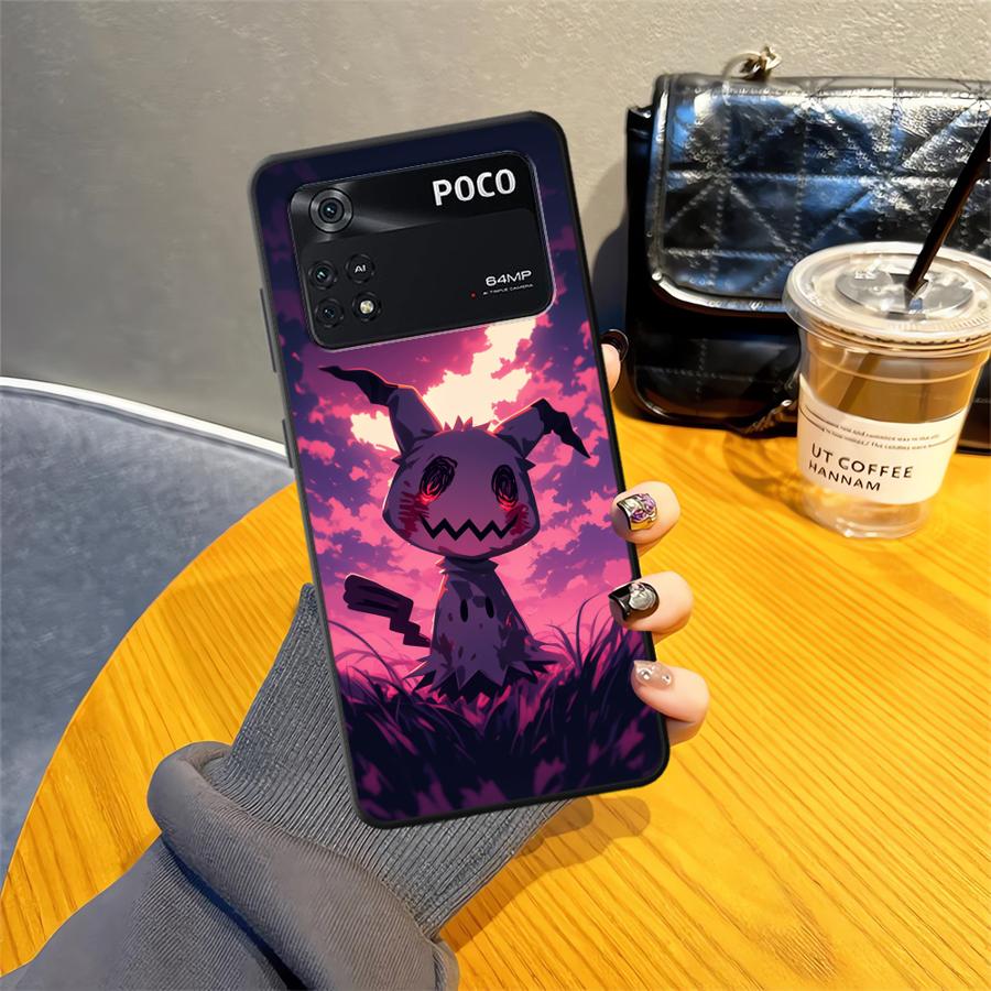 Funny Pokemon Mimikyu Funda Phone Cover Case for Xiaomi Poco F8 M3 M4 M7 Pro F1 C71 M5 F3 C50 C75 X3 X4 X5 X7 Pro C61