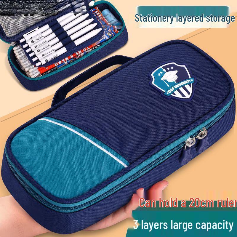 Korean-Style Large Capacity Pencil Case for Students - New Simple Design