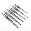 6Pcs SquaRe hole Saw Auger Drill Bit Mortising Chisel Woodworking Tool
