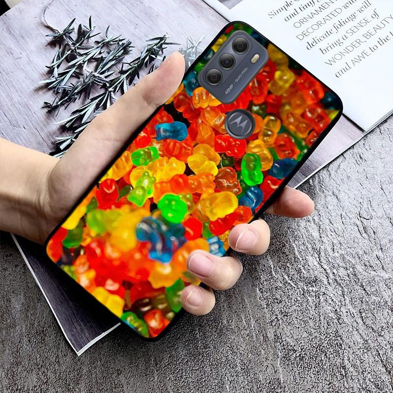 

Чехол для телефона IceCream Macaron Candy для Motorola Edge 20 Edge 20 Lite E7 Power E40 E20 One Action G10 G Play G22 G52 G60 E32 G8 Moto G52