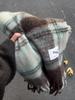 2025 Sea Salt Blue Korean Style Plush Scarf: Cozy Autumn/Winter Women's Shawl, Perfect Warm Gift for Girls