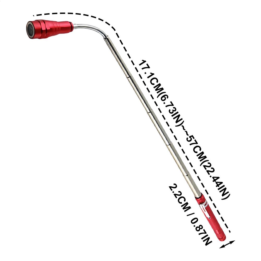 Magnet 3 LED Magnetic Pickup Tool Telescoping Flexible Extensible Led Flashlights Perfect Mechanical Pick- Up Tools Gifts