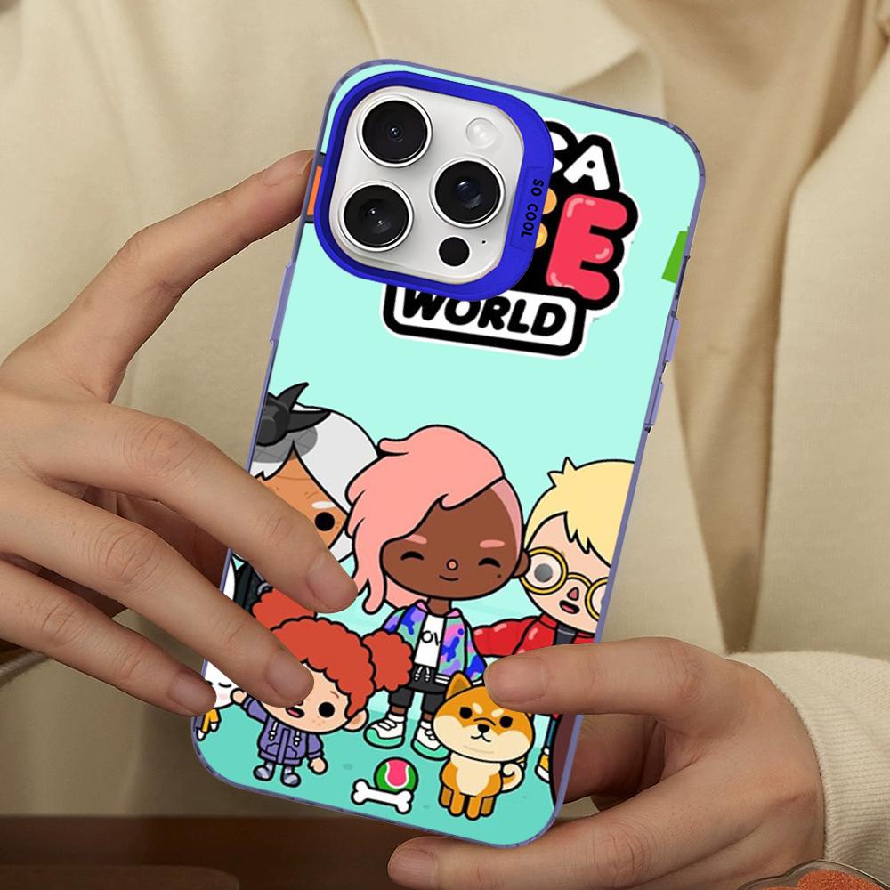Toca Boca Toca Life World Phone Case For IPhone 16 15 14 13 12 11 Pro Max X XR XSMAX 8 7 Plus Matte Shockproof Back Cover