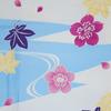 Washable small medium single running floral light finished kimono, pattern, size, pret, item, water, pattern, blue, white, 62555-62556