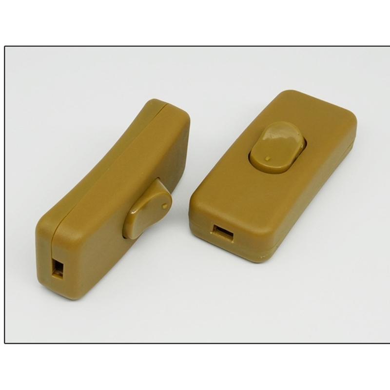 Multipurpose Inlines Cord Switches On Off Button Portable Accessory for Table Lamp Desk Light Bed Lamp 6A 250V