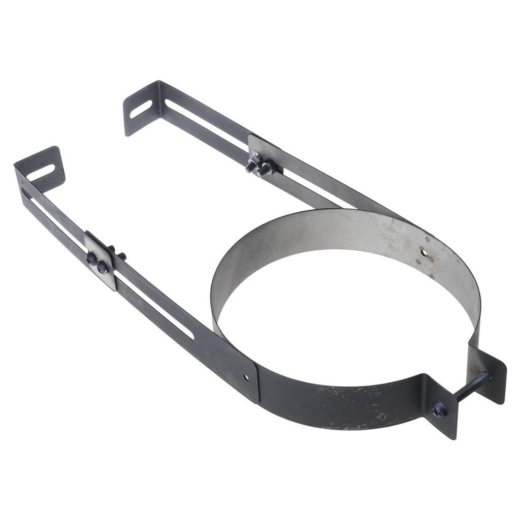 Stødig rustfritt stål skorsteinsrørbraketter justerbare veggmonteringsklemmer tilbehør for sikker installasjon diameter