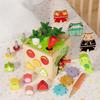 Wooden Puzzle Toy With Six Side Carrot Strawberry Early Learning Matching Shape