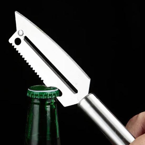 4 In 1 Stainless Steel Peeler, Multifunctional Vegetable Fruit Cutter, Potato Apples Carrot Peeler with Bottle Opener And Scaler