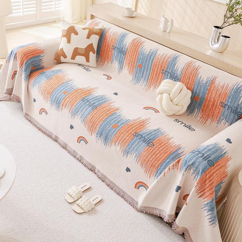 Small fresh sofa towel, a whole cover 2025 new four-season universal sofa cushion, non-slip all-inclusive sofa cover