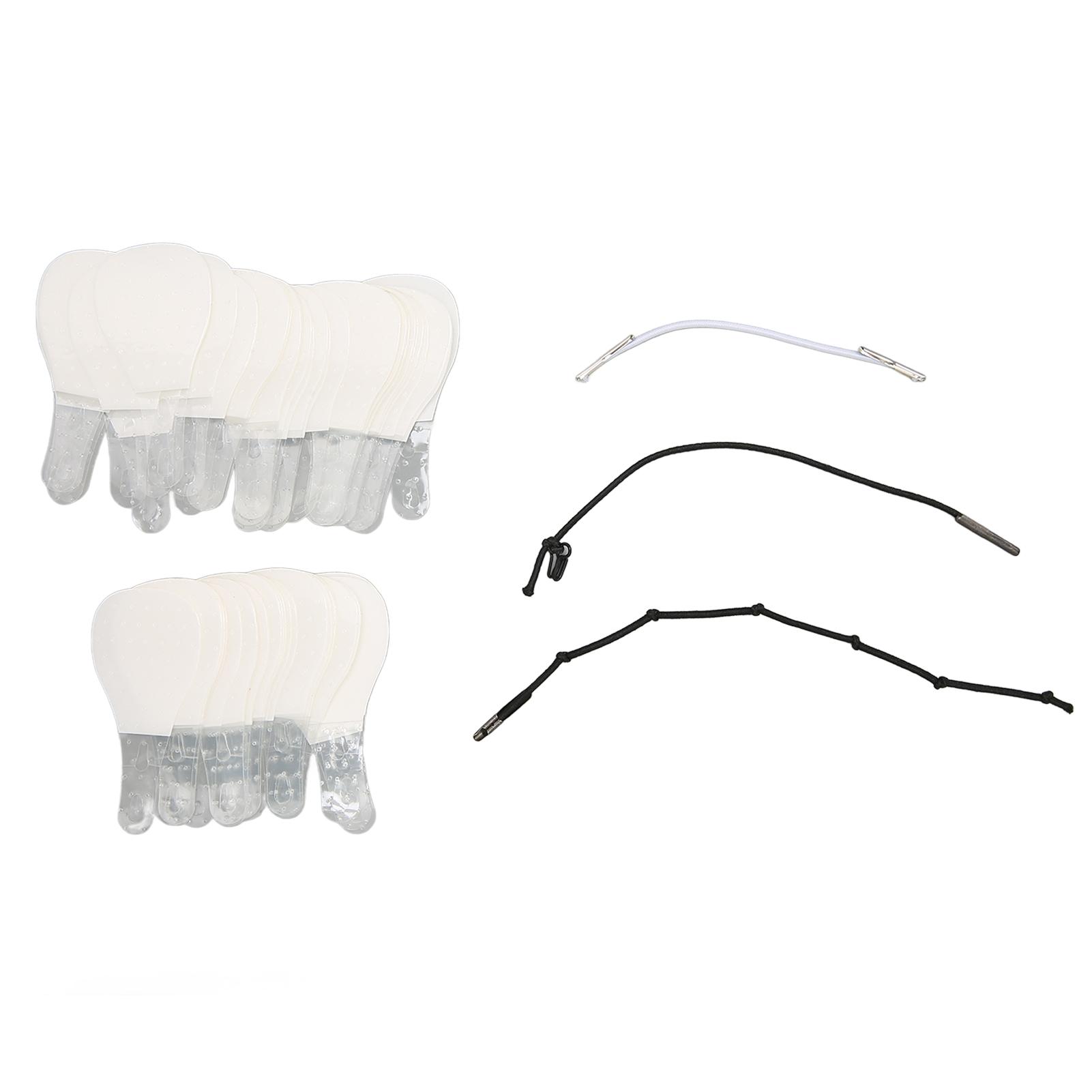 

60 шт. ленты для подтяжки лица, высокоэластичная, упругая, регулируемая, V-образная, подтяжка лица, двойной подбородок, шея, глаза белый