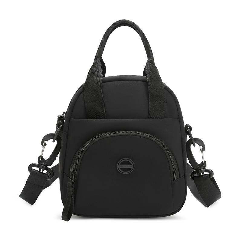 Women's Solid Color Nylon Bag Large Capacity Mobile Phone Bag Shoulder Bag Crossbody Bag