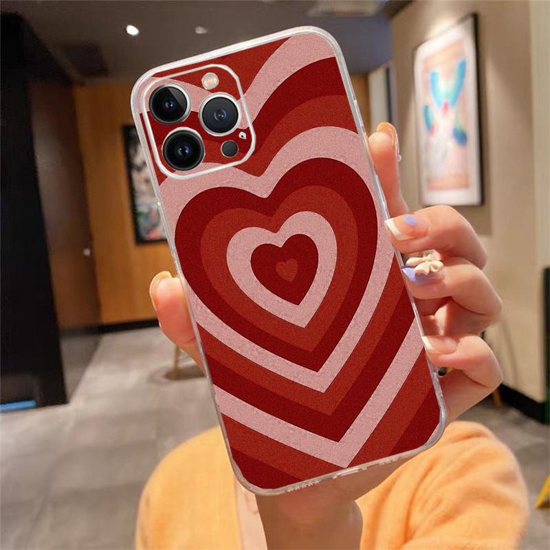 Phone Case For Iphone 17ProMax 17 Pro Air 16 15 14 13 Pro Max 16 15 14 13 Pro 15Plus Love Pink Heart