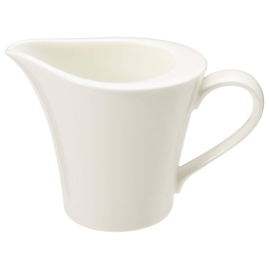 NARUMI Creamer, Flat Rim, White, 100cc, Made In Japan, 51030-4666