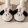 Mote Høst Vinter Tegneserie Søte Tøfler 2025 Unisex Hjem Bomullssko Kvinner Menn Innendørs Myke Plysj Varme Plattform Hjemmetøfler
