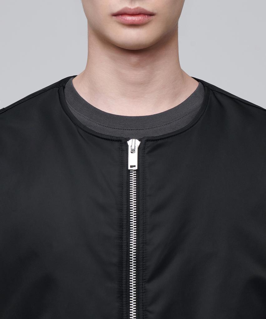Musinsa Standard Oversized Collarless Ma-1 Bomber Jacket [Black]