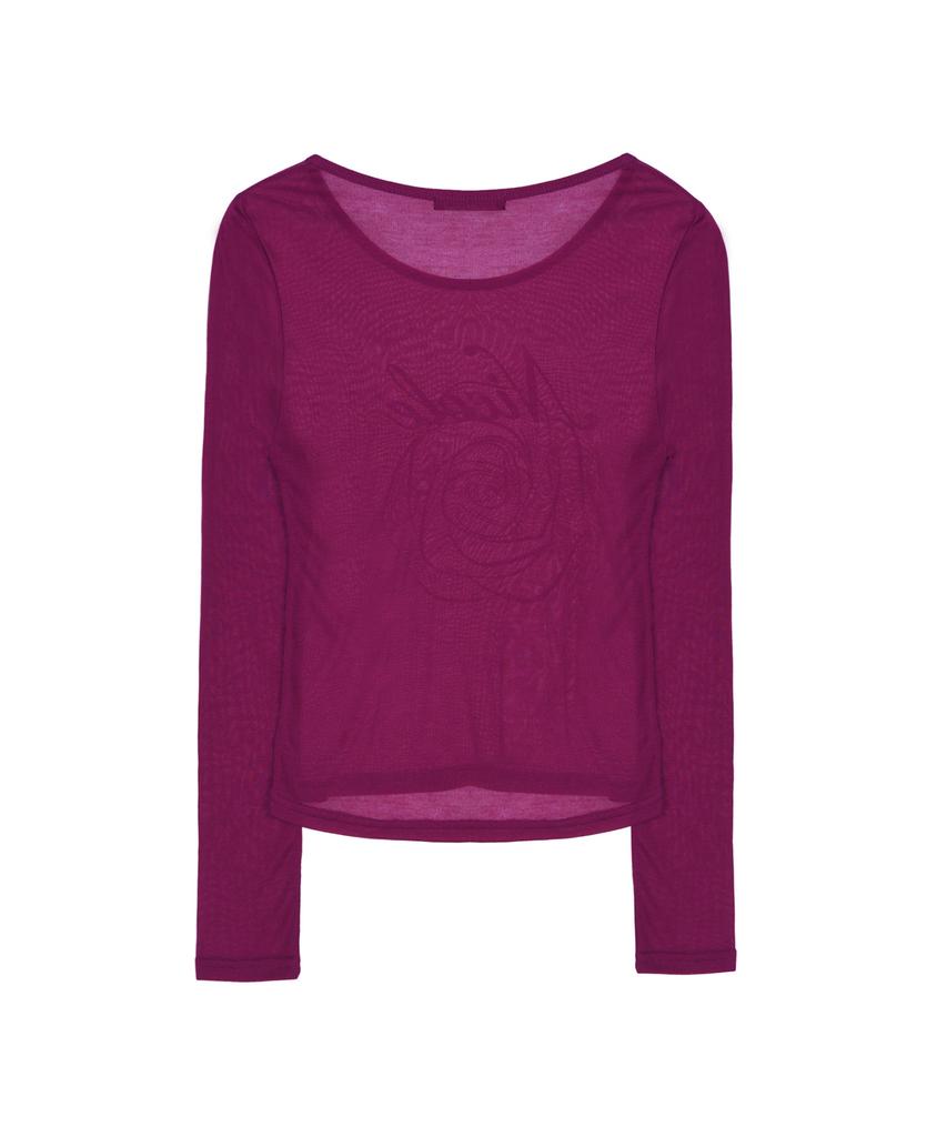 Nigaennikol Nicole Rose Long Sleeve Top_Plum