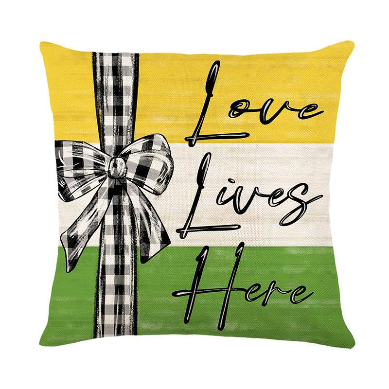 

Fresh and Creative Spring and Summer Cushion Cushions, Fresh Lemon Series Bedroom Sofa Linen Pillow Cases 45*45cm