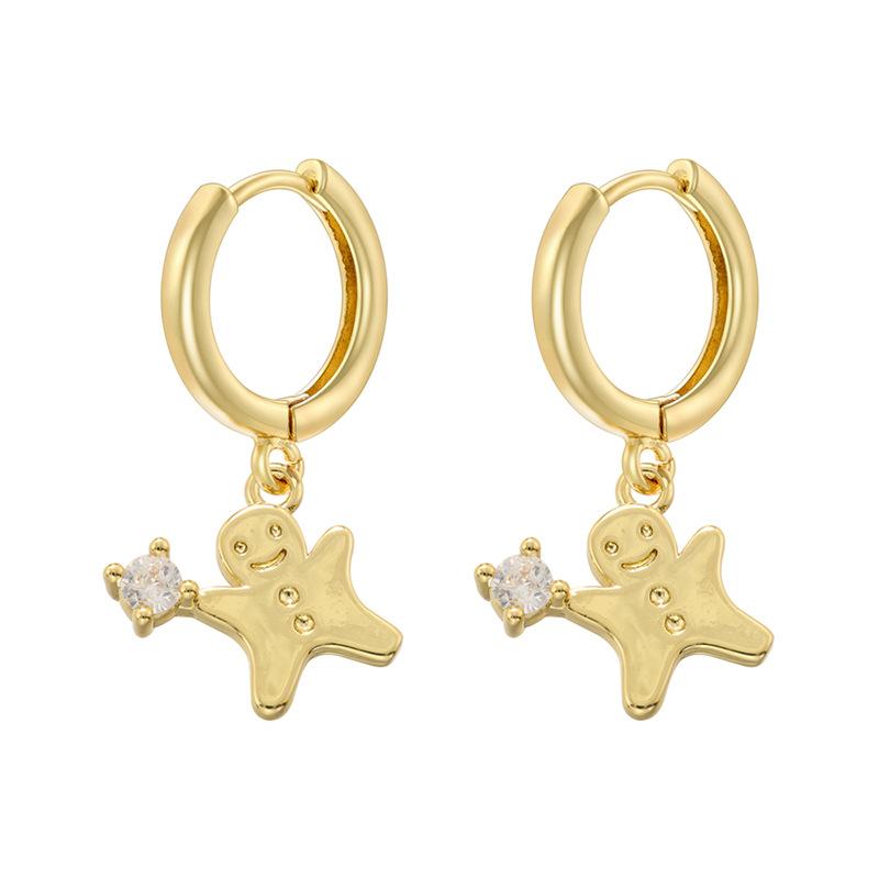 Sweet And Cute Christmas Element Earrings Ear Ring Wind Christmas Gloves Socks Earrings Women Ve1005-1009