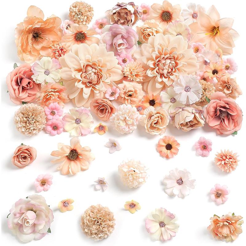 25Pcs 4cm Artificial Flower Blue Artificial Dahlia Rose Flower for Wedding Bridal Party Baby Shower Graduation Season Home Decor