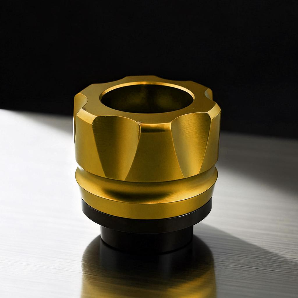 Front Fork Frame Slider CNC Aluminum Alloy Rustproof Stylish Universal Crash Protector for MotorcycleYellow