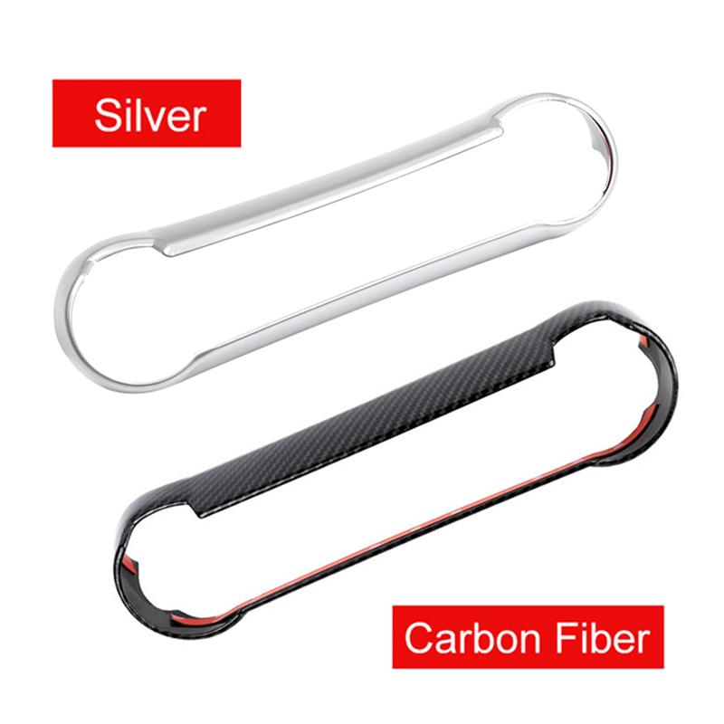 Carbon Fiber AC Switch Button Decorative Cover Trim Stickes For Toyota RAV4 XA50      2024 Car Accessories