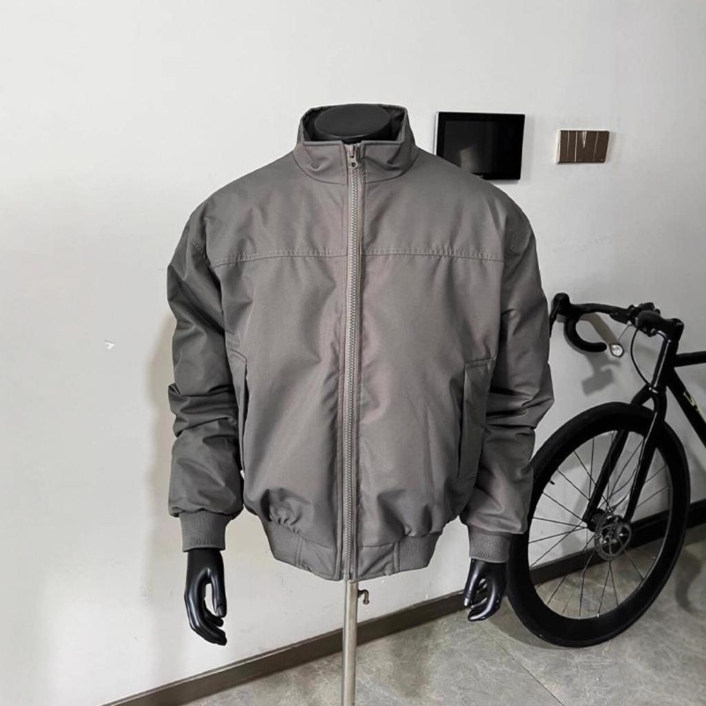 Three-proof Bomber Jacket Men's Spring and Autumn Tide Brand American Silhouette Regular Coach Stand-up Collar Baseball Jersey