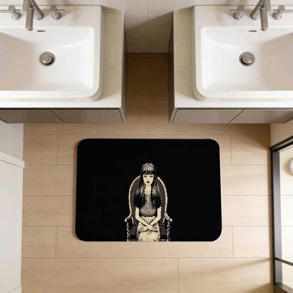 Junji Ito Kawakami Tomie Hallway Carpet Washable Non-Slip Living Room Sofa Chairs Area Mat Kitchen Doormat Area Rug