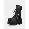 New Vintage Platform Men's and Women's Cool Sa Heavy Metal Locomotive Spanish Tide  Small Punk Knight Boots 10cm