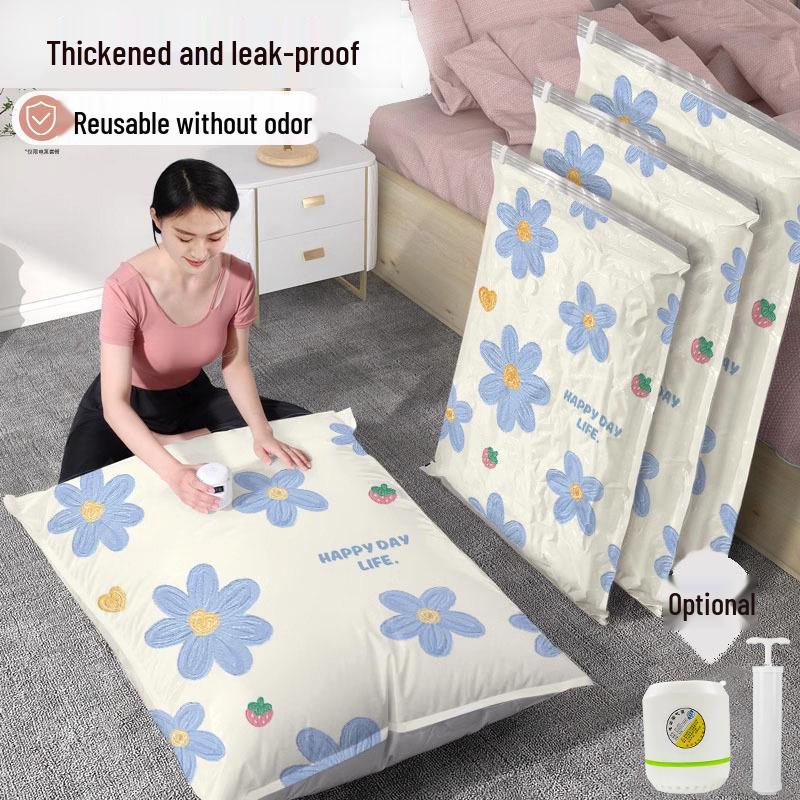 Large Vacuum Compression Storage Bag for Quilts & Clothes