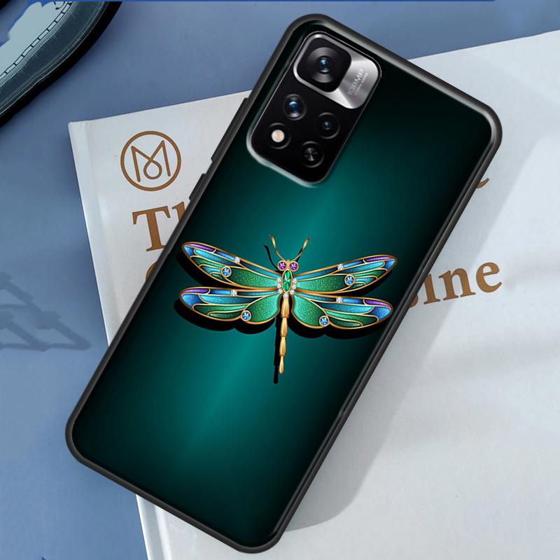 Dragonfly Animal Art Case For Xiaomi Redmi Note 14 13 Pro 12 11 9 10 9S 10S 11S 12S Redmi 13C 10C 12C 14C Cover