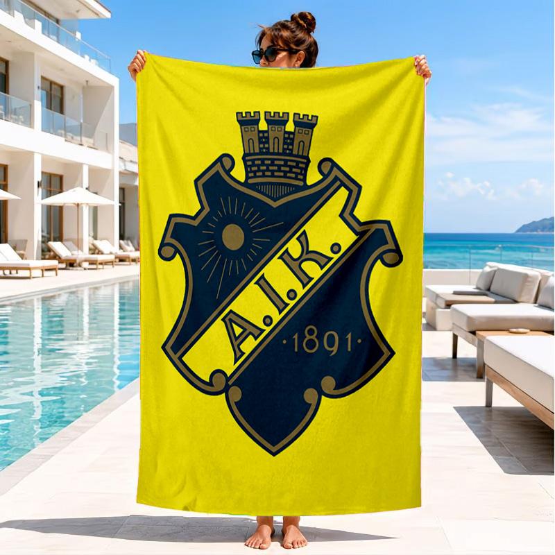 Aik Crest Beach Towel, Quick-drying, Easy To Care For, Suitable for Both Fitness and Beach Vacations,Sports Essential