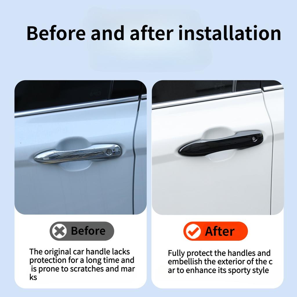 For Toyota Camry 2018-2025 Exterior Door Handle Sets Outside Handle Panel Pull Trim Cover Car Accessories ABS Automobile Parts