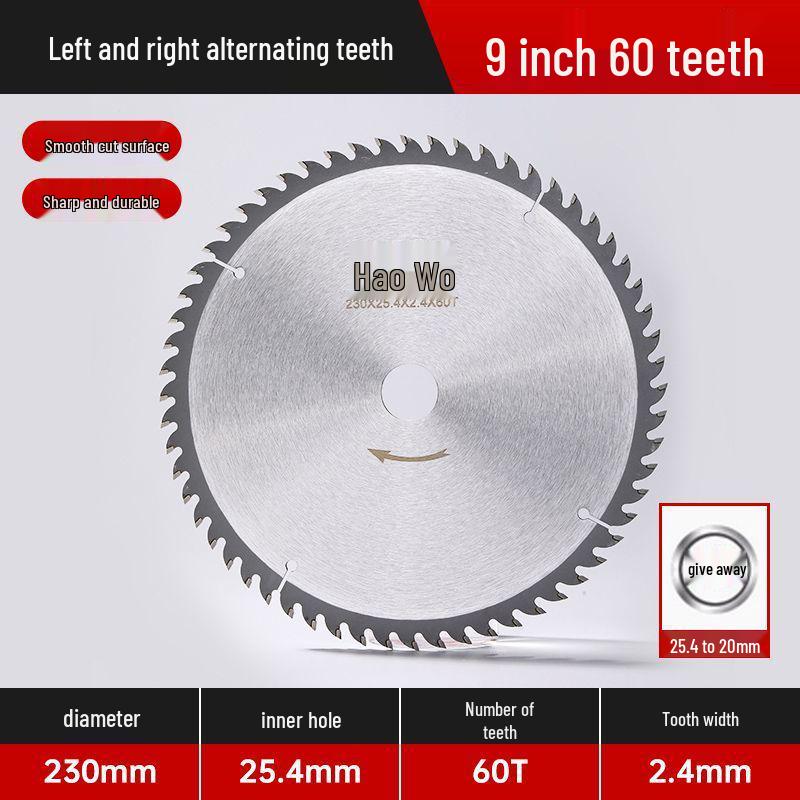 Anti-Nail Carbide Woodworking Saw Blade, Aluminum Cutting, 4-7 Inch for Handheld Angle Grinders
