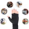 Half Finger Copper Compression Gloves Arthritis Pain Relief Anti-Slip Breathable Sport Gym Wrist Support Gloves