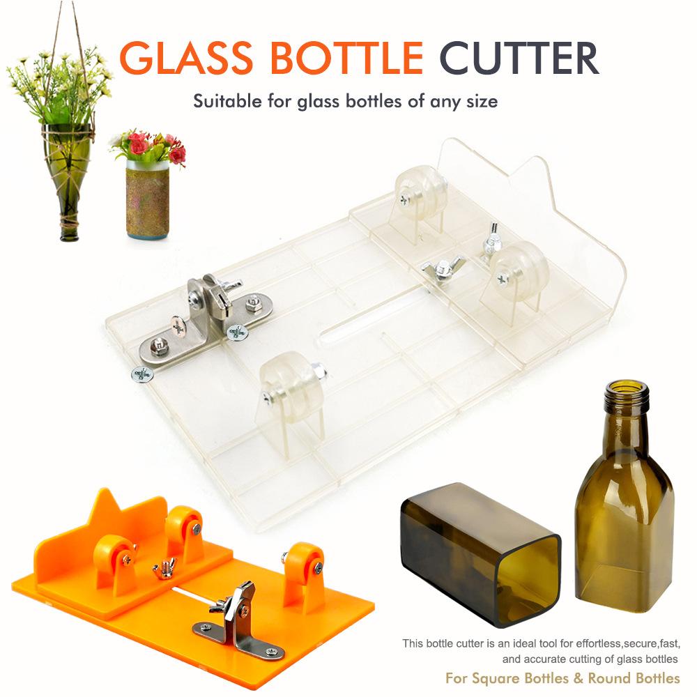 Adjustable DIY Glass Bottle Cutter Sizes Metal Glassbottle Cut Machine Wine Bottles Crafting Decorations Cutting Tool