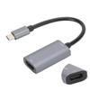 Portable Video Capture Card Equipment HDMI F To Type C M Maximum Support 1080P Gray