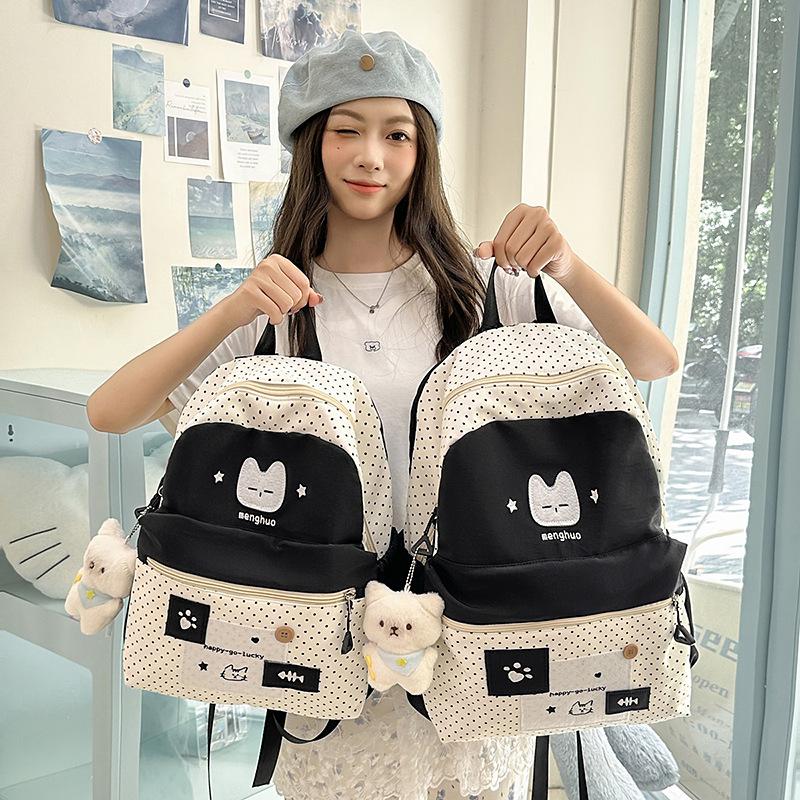 Women's Cartoon Backpack Large Capacity Student Schoolbag