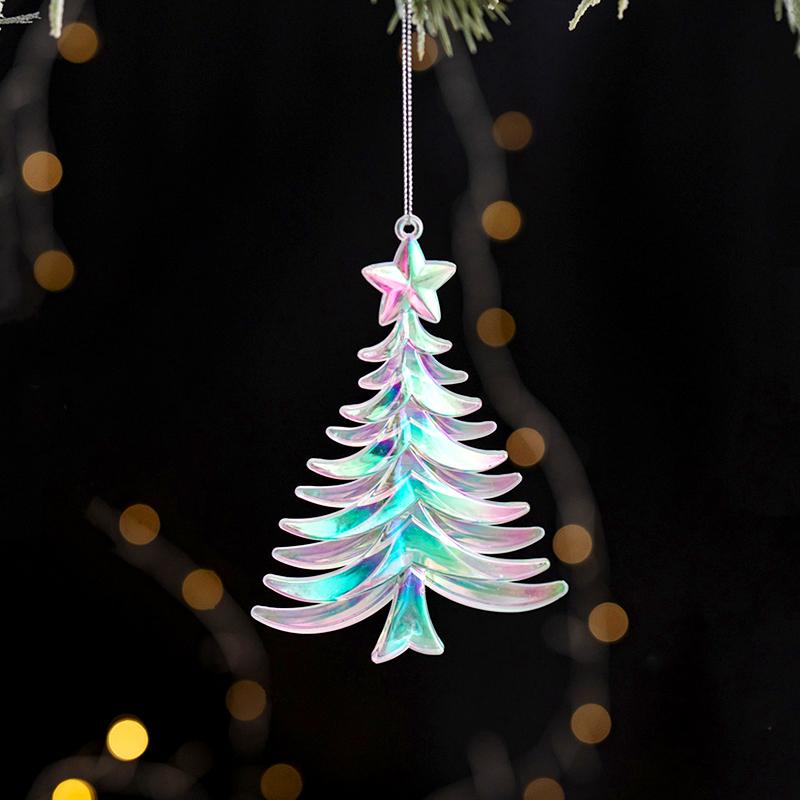 1 buc Acril Diverse Stiluri Cristal Clar Transparent Pandantive Pom de Crăciun Modelare Simulare Ornament de Casă Pandantiv Colorat