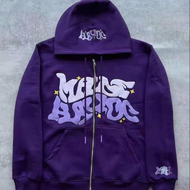 Women's 2026 Y2K Goth Punk Hip Hop Fashion Casual Zip-Up Hoodie Sweatshirt