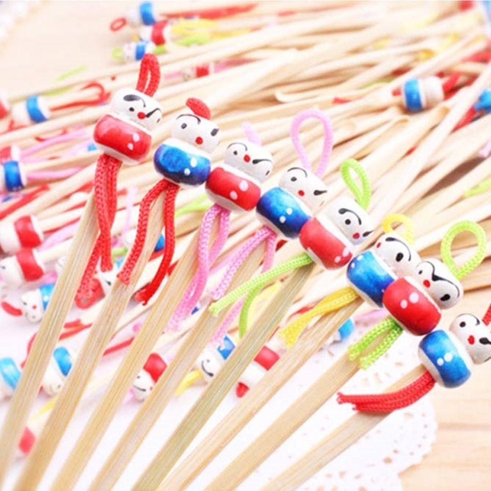 Color Mini Doll Wax Remover Wood Bamboo Ear Cleaner Tool Health Care Ear Picks Ear Care Earpicks