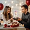 Ewige Rose in Kuppel mit LED-Licht Romantisches Leuchten Künstliche Rose Geschenk für Ehefrau Freundin Oma Jahrestag Geburtstag Valentinstag Feiertag
