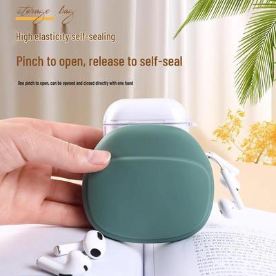 Wired Earphone Silicone Case & Cable Organizer - Anti-Lost Travel Pouch