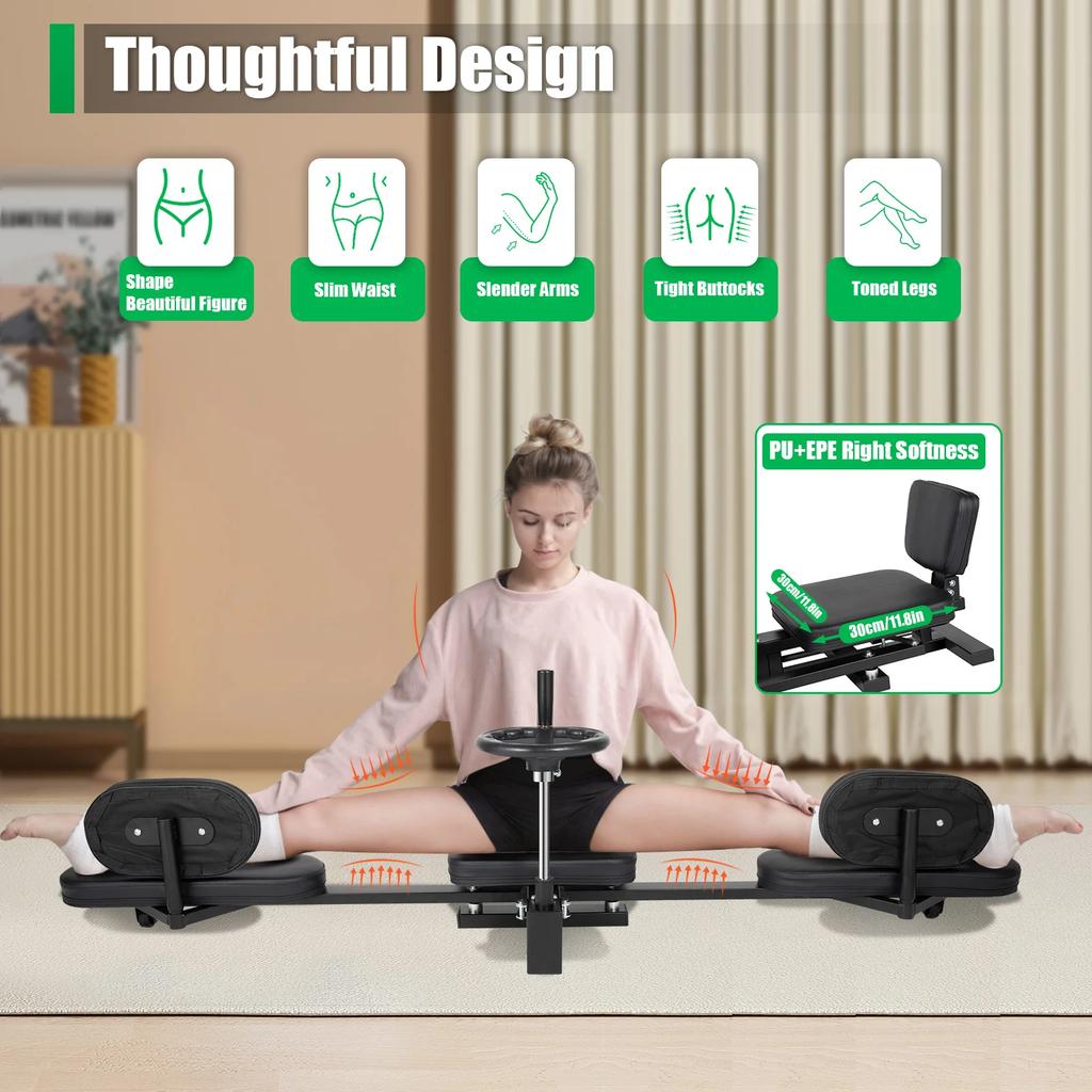 Beenstrekker voor Flexibiliteit, Split Stretch Apparatuur Heavy Duty Split Trainer, Flexibiliteitstrainer voor Yoga, Gymnastiek