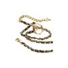 Chanel [24C New Product] Logo Logo Necklace Women's Black