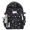 College-style Backpack for Female Junior High School Students, Korean Versi, Large Capacity, Five-pointed Star Backpack for Hi