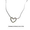 Herzrahmen Anhänger Halskette Trendiges Damen Accessoire Legierung Textur Kette Schmuck Perfekt für Freizeit und besonderen Anlass