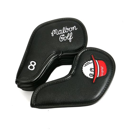 10Pcs/Set Golf Club Cover Delicate Embroidery Fine Workmanship Wear-resistant Scratch-resistant Exquisite Sewing Protective