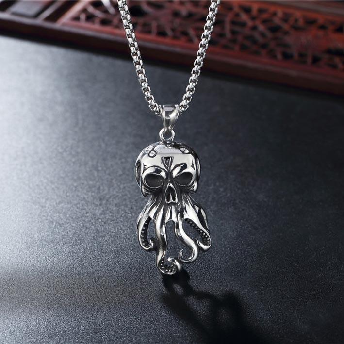 Creative Personalized Necklace, Street Men'S And Women'S Human Organs Titanium Steel Pendant Chain Dancing With Jewelry