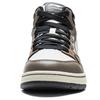 Li Ning Weiwu Pros Synthetic Leather Cow Split Leather Comfortable Simple Durable Lightweight High-Top Sneakers Unisex Sneakers Gray Brown AEPW001-2